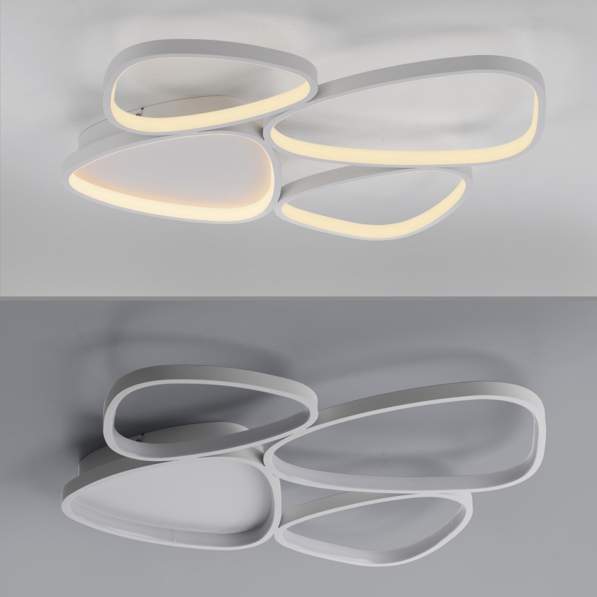 Schöner Wohnen 14038-16 - LED Stmívatelné stropní svítidlo PEBBLES LED/35,5W/230V bílá