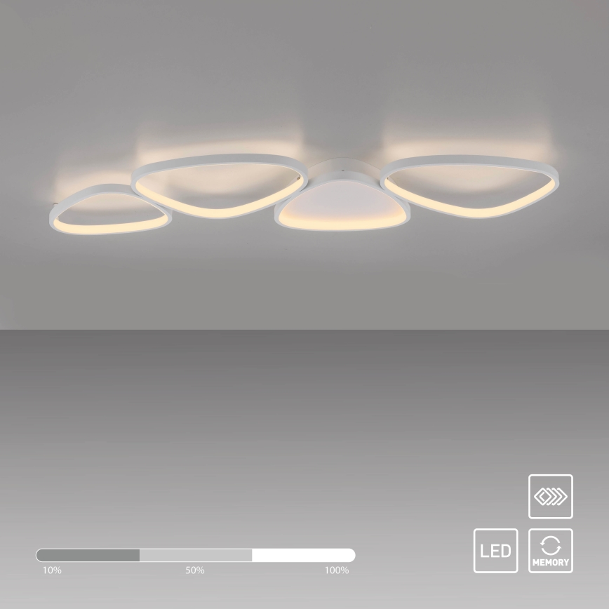 Schöner Wohnen 14039-16 - LED Stmívatelné stropní svítidlo PEBBLES LED/35,5W/230V bílá