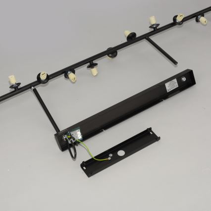Schöner Wohnen 14505-18 - LED Lustr na tyči DUBAI 13xG9/3W/230V černá/kouřová