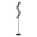 Schöner Wohnen 14506-18 - LED Stojací lampa DUBAI 9xG9/3W/230V černá/kouřová
