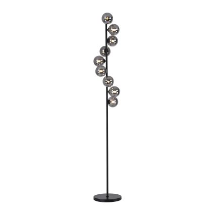 Schöner Wohnen 14506-18 - LED Stojací lampa DUBAI 9xG9/3W/230V černá/kouřová