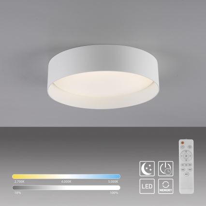 Schöner Wohnen 14593-16 - LED Stmívatelné stropní svítidlo TAVOLI LED/10W/230V 2700-6500K pr. 28,5 cm bílá + dálkové ovládání