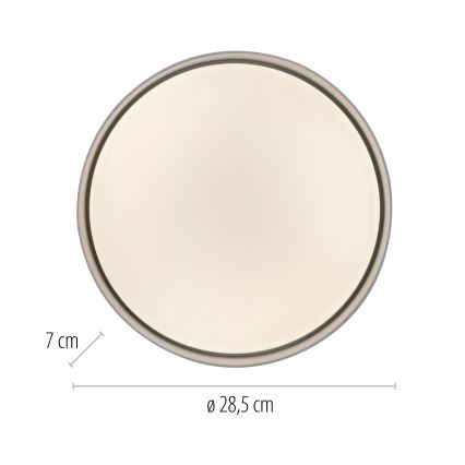 Schöner Wohnen 14593-18 - LED Stmívatelné stropní svítidlo TAVOLI LED/10W/230V 2700-6500K pr. 28,5 cm černá + dálkové ovládání