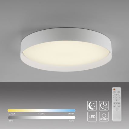 Schöner Wohnen 14595-16 - LED Stmívatelné stropní svítidlo TAVOLI LED/34W/230V 2700-6500K pr. 49 cm bílá + dálkové ovládání