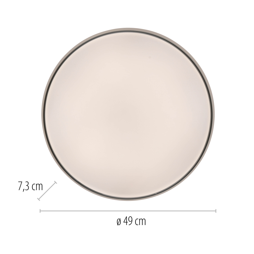 Schöner Wohnen 14595-16 - LED Stmívatelné stropní svítidlo TAVOLI LED/34W/230V 2700-6500K pr. 49 cm bílá + dálkové ovládání
