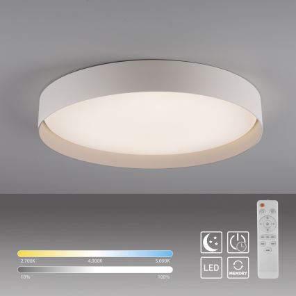 Schöner Wohnen 14595-39 - LED Stmívatelné stropní svítidlo TAVOLI LED/34W/230V 2700-6500K pr. 49 cm šedá + dálkové ovládání