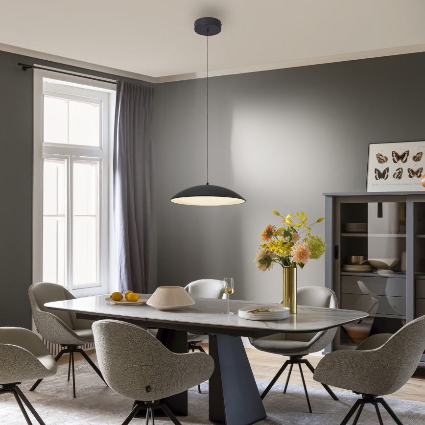 Schöner Wohnen 14606-18 - LED Stmívatelný lustr na lanku LENTE LED/17W/230V pr. 40 cm černá