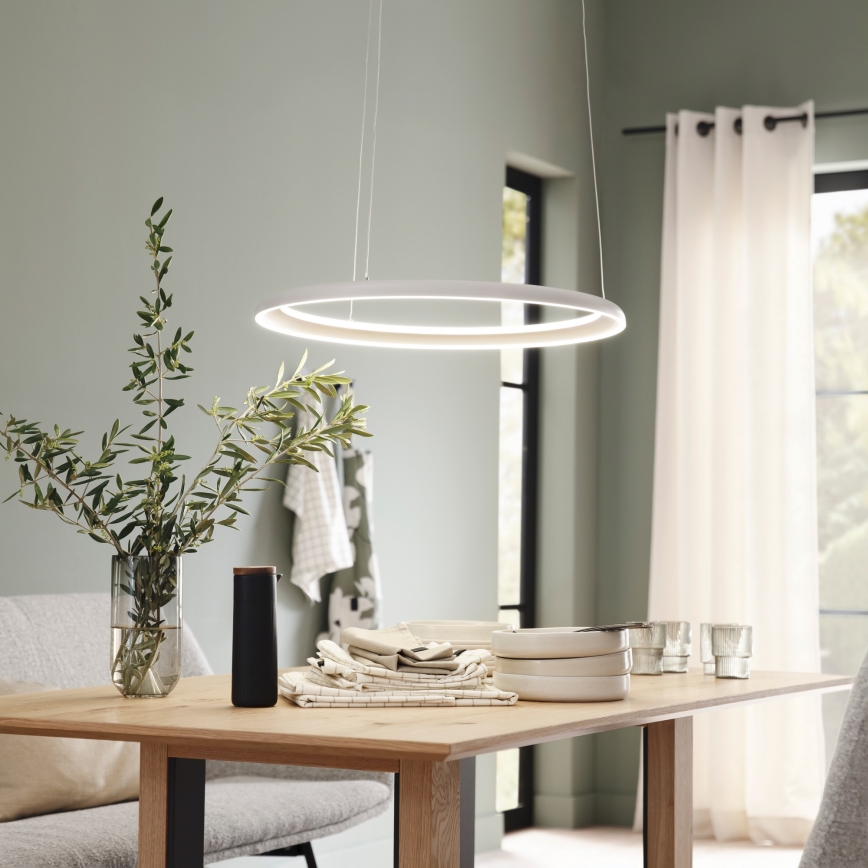Schöner Wohnen 15570-39 - LED Stmívatelný lustr na lanku QUILLO LED/36W/230V pr. 60 cm šedá