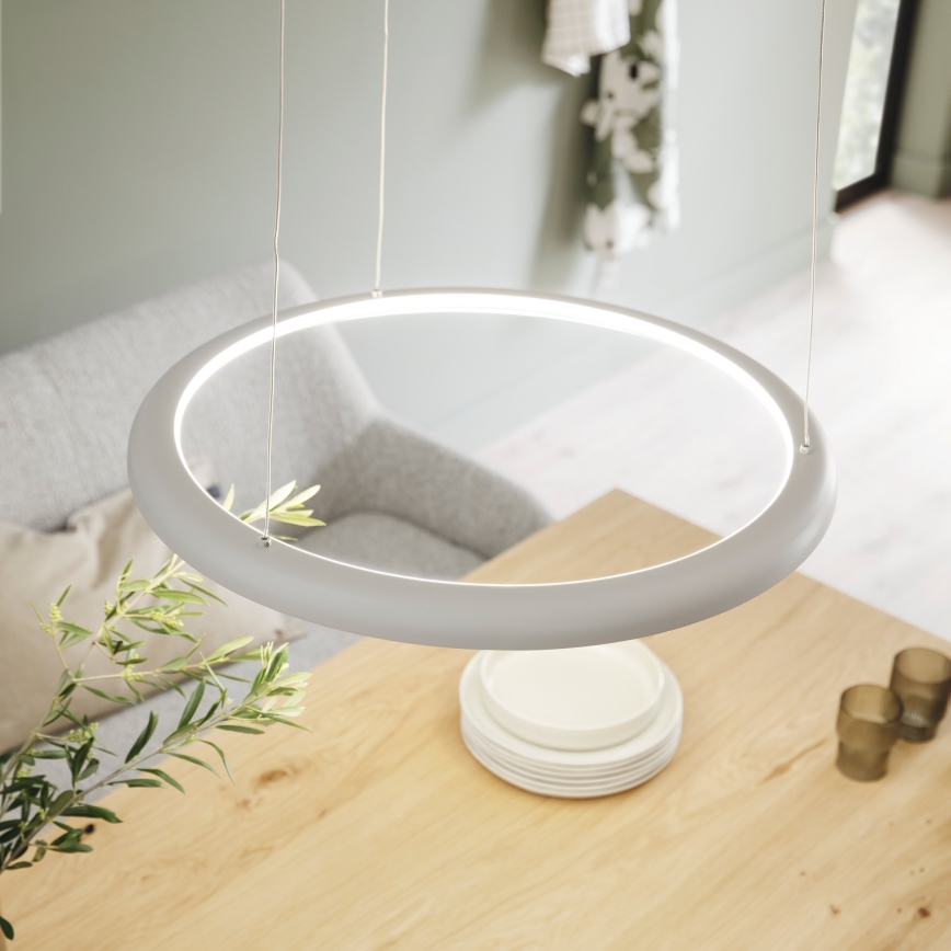 Schöner Wohnen 15570-39 - LED Stmívatelný lustr na lanku QUILLO LED/36W/230V pr. 60 cm šedá