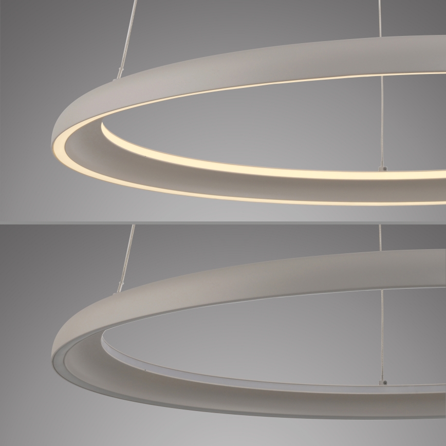 Schöner Wohnen 15570-39 - LED Stmívatelný lustr na lanku QUILLO LED/36W/230V pr. 60 cm šedá