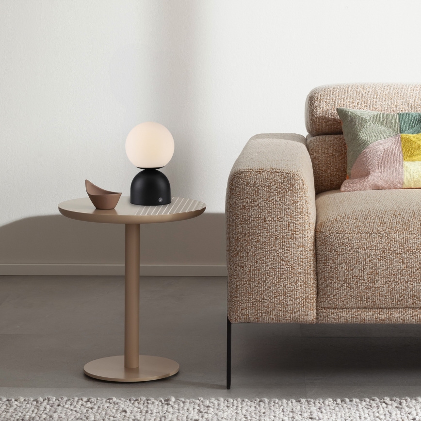 Schöner Wohnen 19218-18 - LED Stmívatelná dotyková nabíjecí stolní lampa RUDI LED/1,2W/5V 3000-6000K 1200 mAh černá