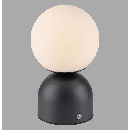 Schöner Wohnen 19218-18 - LED Stmívatelná dotyková nabíjecí stolní lampa RUDI LED/1,2W/5V 3000-6000K 1200 mAh černá