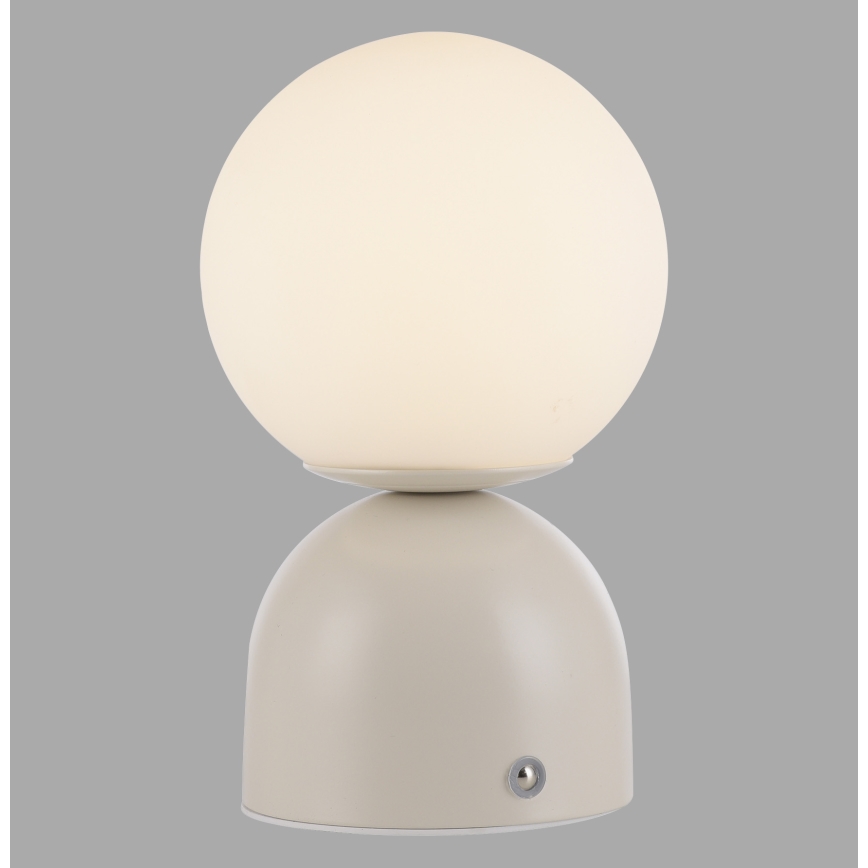 Schöner Wohnen 19218-39 - LED Stmívatelná dotyková nabíjecí stolní lampa RUDI LED/1,2W/5V 3000-6000K 1200 mAh šedá