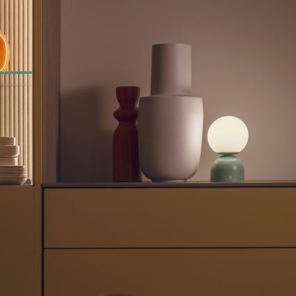 Schöner Wohnen 19218-43 - LED Stmívatelná dotyková nabíjecí stolní lampa RUDI LED/1,2W/5V 3000-6000K 1200 mAh zelená