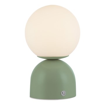 Schöner Wohnen 19218-43 - LED Stmívatelná dotyková nabíjecí stolní lampa RUDI LED/1,2W/5V 3000-6000K 1200 mAh zelená