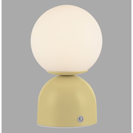 Schöner Wohnen 19218-81 - LED Stmívatelná dotyková nabíjecí stolní lampa RUDI LED/1,2W/5V 3000-6000K 1200 mAh žlutá