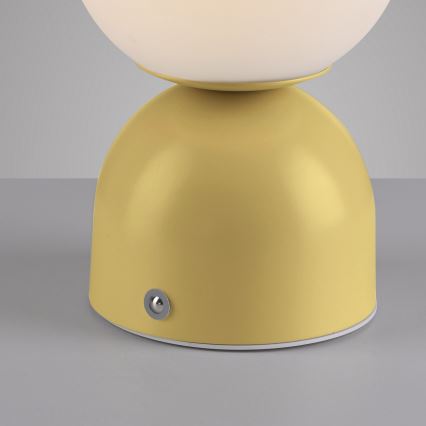 Schöner Wohnen 19218-81 - LED Stmívatelná dotyková nabíjecí stolní lampa RUDI LED/1,2W/5V 3000-6000K 1200 mAh žlutá