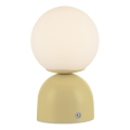 Schöner Wohnen 19218-81 - LED Stmívatelná dotyková nabíjecí stolní lampa RUDI LED/1,2W/5V 3000-6000K 1200 mAh žlutá