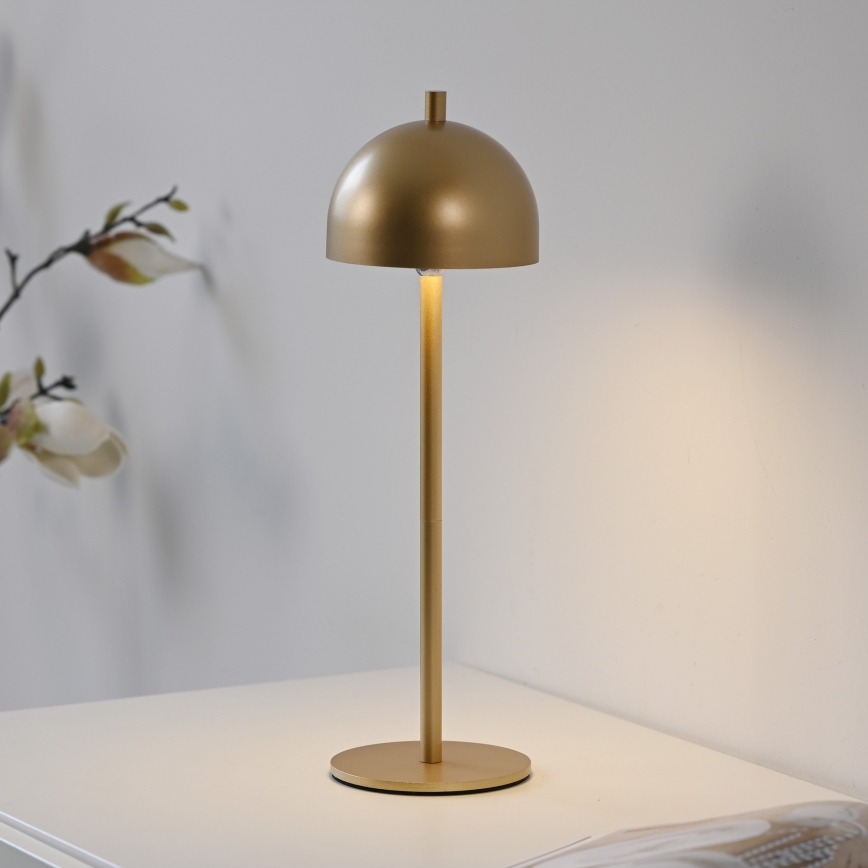 Schöner Wohnen 19244-12 - LED Stmívatelná dotyková nabíjecí venkovní stolní lampa BELLIS LED/2,5W/5V 2600 mAh IP54 zlatá