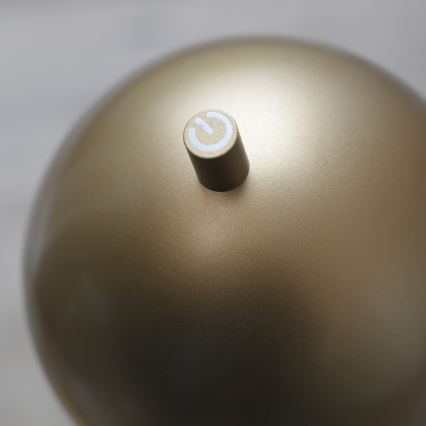 Schöner Wohnen 19244-12 - LED Stmívatelná dotyková nabíjecí venkovní stolní lampa BELLIS LED/2,5W/5V 2600 mAh IP54 zlatá