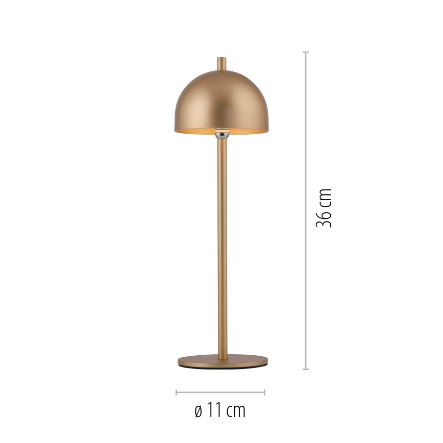 Schöner Wohnen 19244-12 - LED Stmívatelná dotyková nabíjecí venkovní stolní lampa BELLIS LED/2,5W/5V 2600 mAh IP54 zlatá