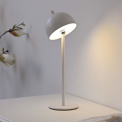 Schöner Wohnen 19244-16 - LED Stmívatelná dotyková nabíjecí venkovní stolní lampa BELLIS LED/2,5W/5V 2600 mAh IP54 bílá