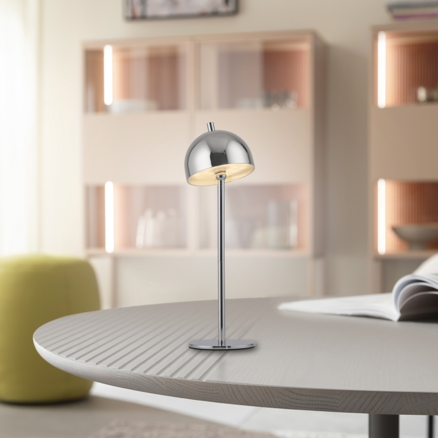 Schöner Wohnen 19244-17 - LED Stmívatelná dotyková nabíjecí venkovní stolní lampa BELLIS LED/2,5W/5V 2600 mAh IP54 lesklý chrom