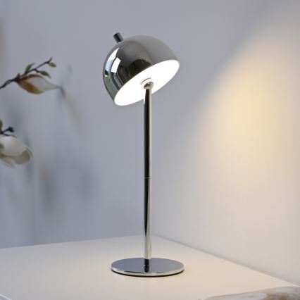 Schöner Wohnen 19244-17 - LED Stmívatelná dotyková nabíjecí venkovní stolní lampa BELLIS LED/2,5W/5V 2600 mAh IP54 lesklý chrom