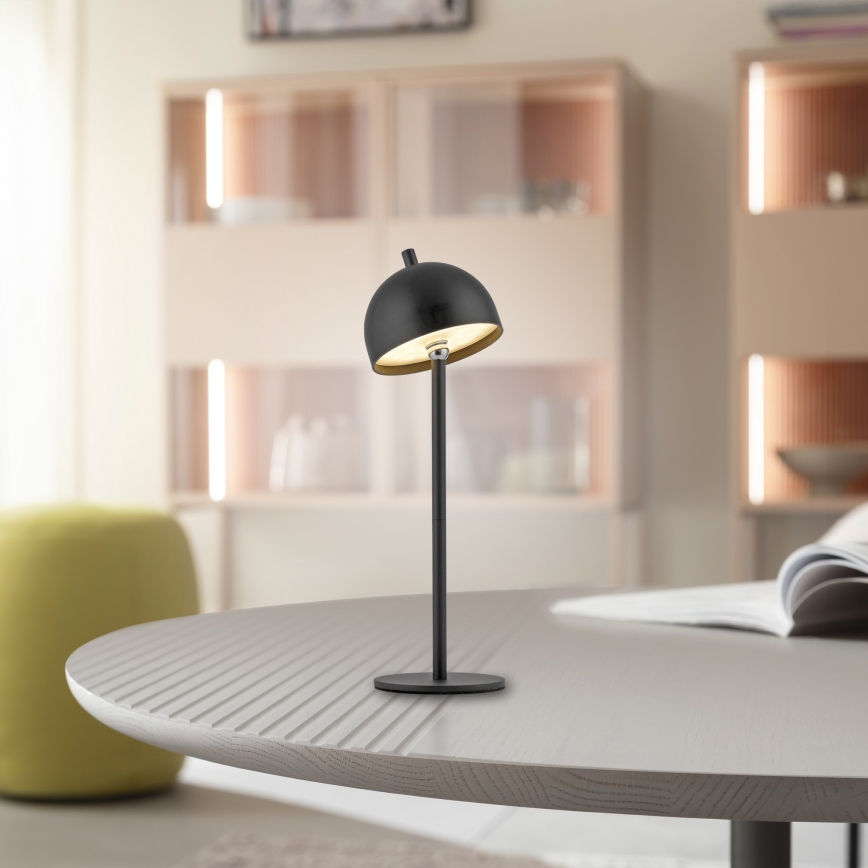 Schöner Wohnen 19244-18 - LED Stmívatelná dotyková nabíjecí venkovní stolní lampa BELLIS LED/2,5W/5V 2600 mAh IP54 černá