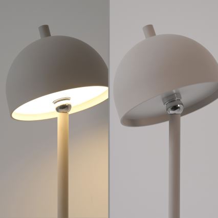 Schöner Wohnen 19244-39 - LED Stmívatelná dotyková nabíjecí venkovní stolní lampa BELLIS LED/2,5W/5V 2600 mAh IP54 šedá