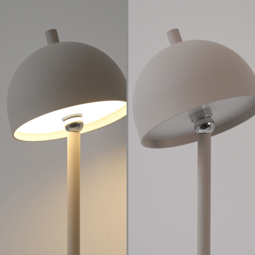 Schöner Wohnen 19244-39 - LED Stmívatelná dotyková nabíjecí venkovní stolní lampa BELLIS LED/2,5W/5V 2600 mAh IP54 šedá