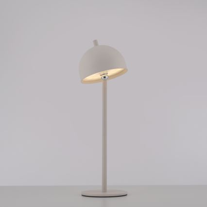 Schöner Wohnen 19244-39 - LED Stmívatelná dotyková nabíjecí venkovní stolní lampa BELLIS LED/2,5W/5V 2600 mAh IP54 šedá