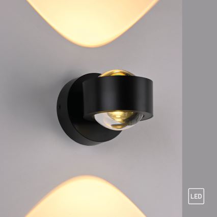 Schöner Wohnen 19331-18 - LED Nástěnné svítidlo CHIA 2xLED/2W/230V černá