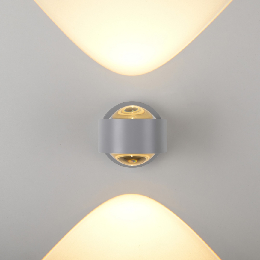 Schöner Wohnen 19331-21 - LED Nástěnné svítidlo CHIA 2xLED/2W/230V antracit