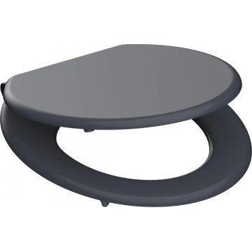 Schütte 80104 - Záchodové prkénko SPIRIT ANTHRAZIT SoftClose MDF dřevo