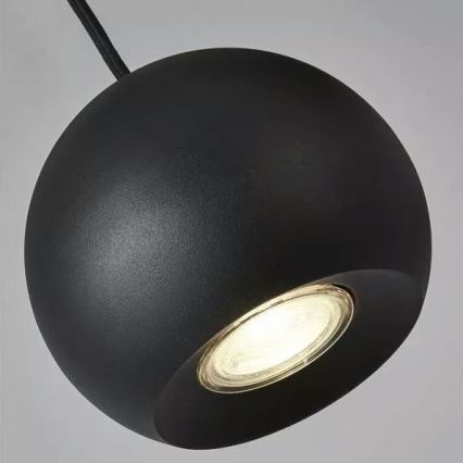 Searchlight - Lustr na lanku EINDHOVEN 3xGU10/50W/230V černá