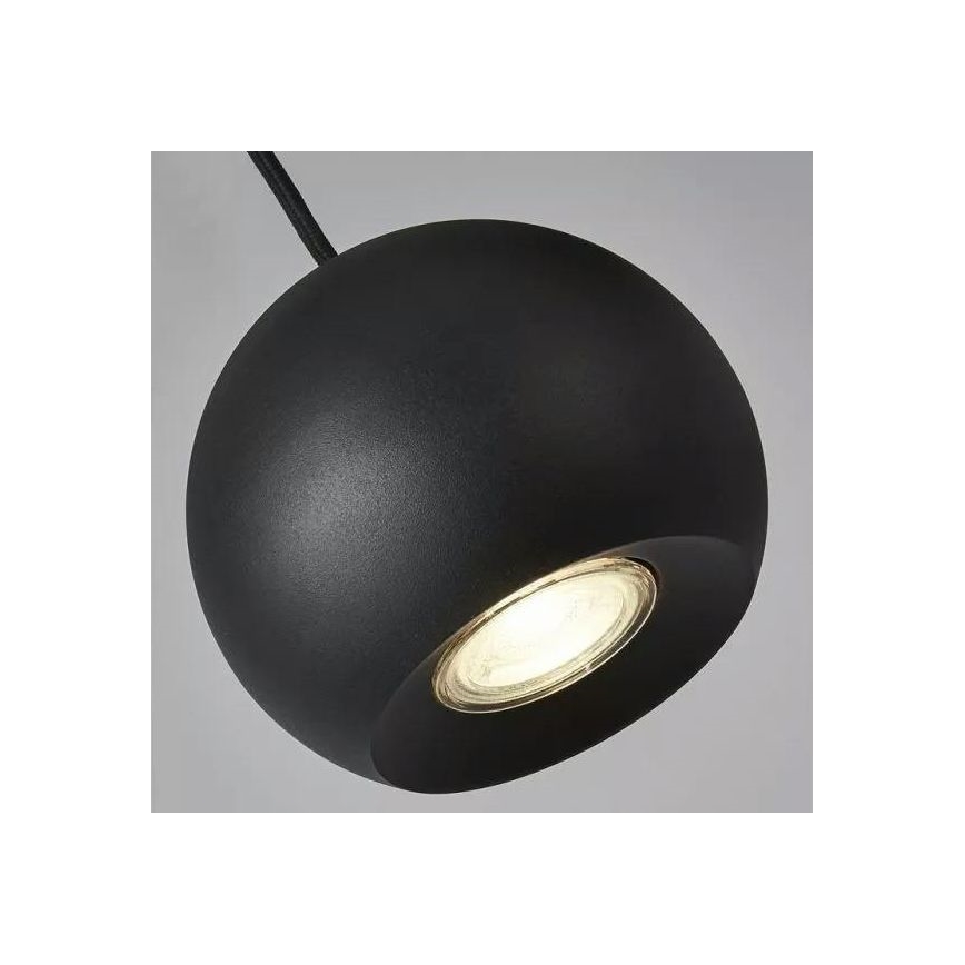 Searchlight - Lustr na lanku EINDHOVEN 3xGU10/50W/230V černá