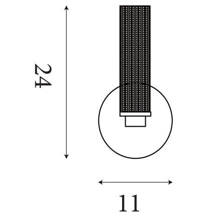 Searchlight - LED Stmívatelné koupelnové nástěnné svítidlo ABERDEEN LED/7W/230V IP44 mosaz