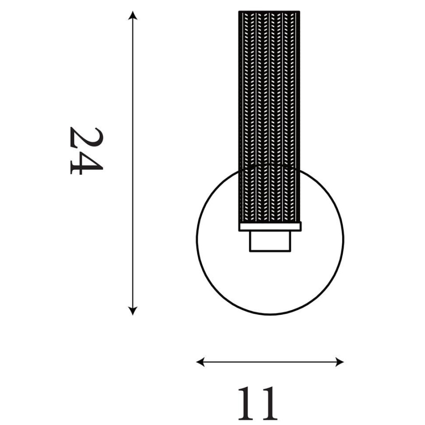 Searchlight - LED Stmívatelné koupelnové nástěnné svítidlo ABERDEEN LED/7W/230V IP44 mosaz