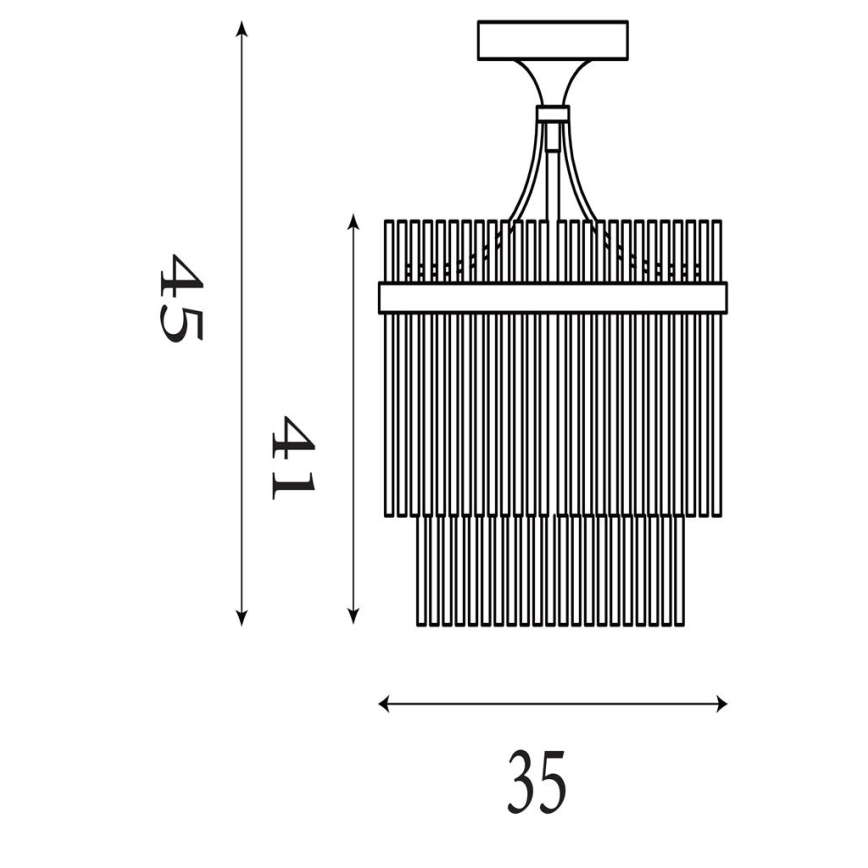 Searchlight - Přisazený lustr LARA 3xE14/60W/230V