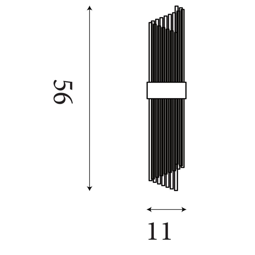 Searchlight - Nástěnné svítidlo LARA 2xE14/60W/230V