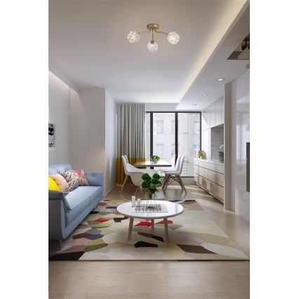 Searchlight - Přisazený lustr ASTRAL 3xG9/33W/230V zlatá