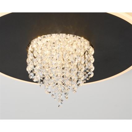 Searchlight - LED Stmívatelné stropní svítidlo DELUGE LED/20W/230V pr. 31,5 cm černá