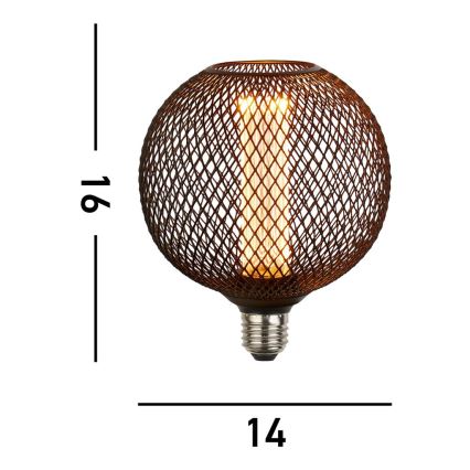 Searchlight  - LED Stmívatelná dekorační žárovka WIRE MESH E27/4,5W/230V 2700K