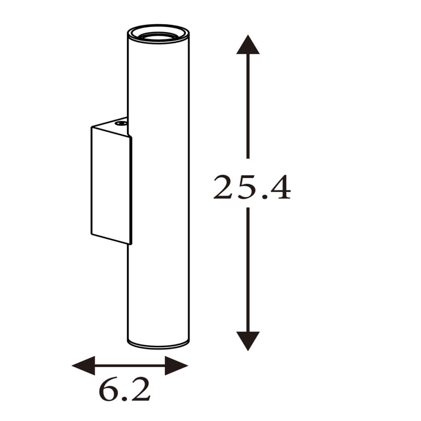 Searchlight - LED Nástěnné svítidlo BEACON 2xGU10/10W/230V zlatá