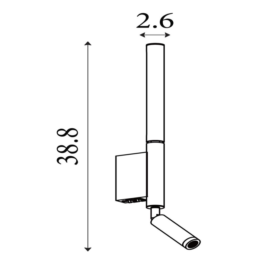 Searchlight - LED Bodové svítidlo ARCHITECT LED/7W/230V černá