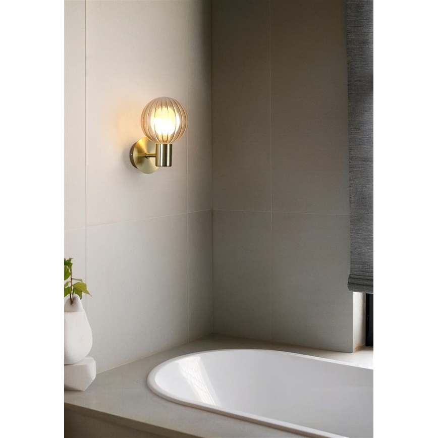 Searchlight - Nástěnné svítidlo LUMINSPHERE 1xG9/7W/230V mosaz