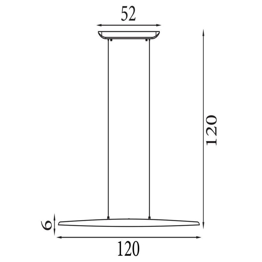 Searchlight - LED Stmívatelný lustr na lanku KENZIE LED/29W/230V 2700/3000/4000K