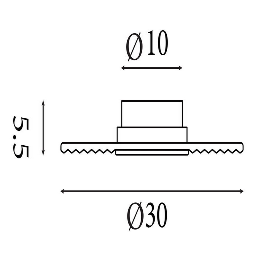 Searchlight - LED Stmívatelné nástěnné svítidlo CLEO LED/9,4W/230V mosaz