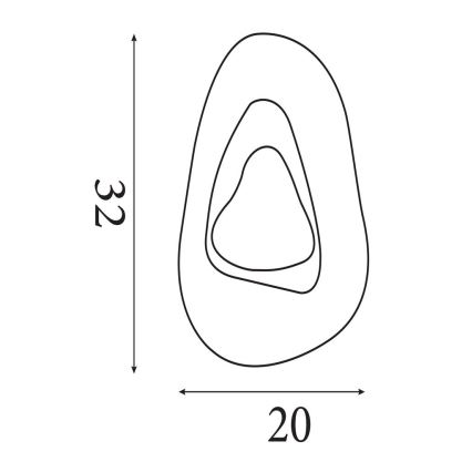 Searchlight - LED Nástěnné svítidlo DESTINY LED/8W/230V černá